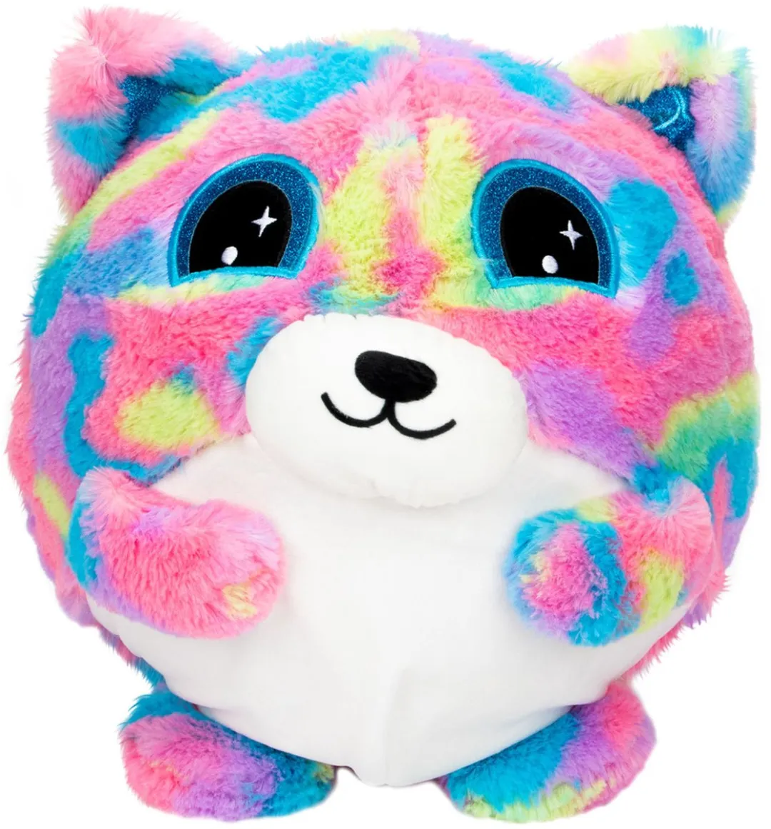Toi-Toys Opblaas Knuffeldier Pluche 30cm - Multicolor