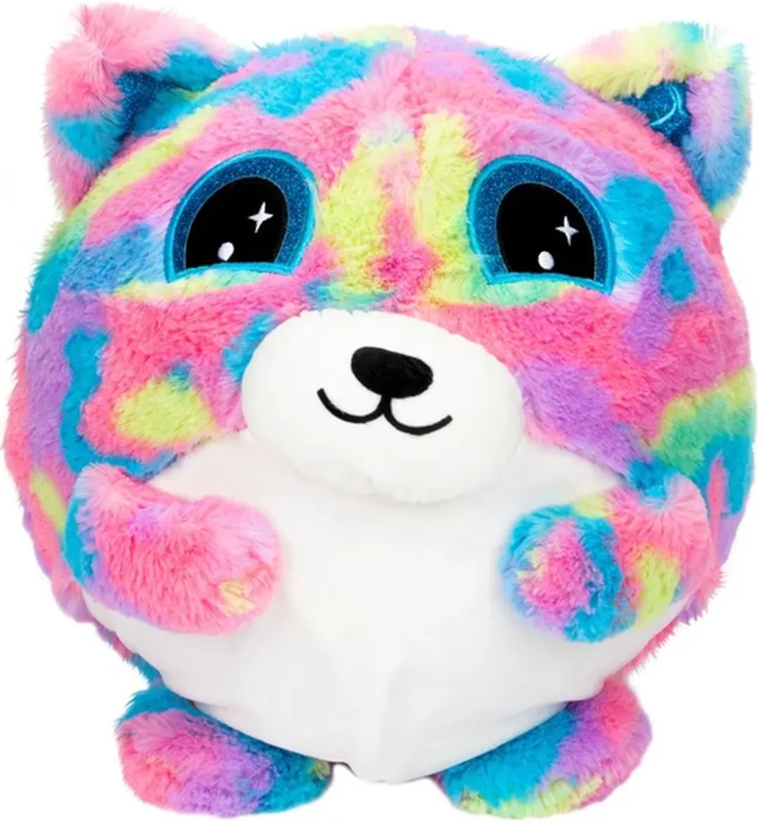 Toi-Toys Opblaas Knuffeldier Pluche 30cm - Multicolor