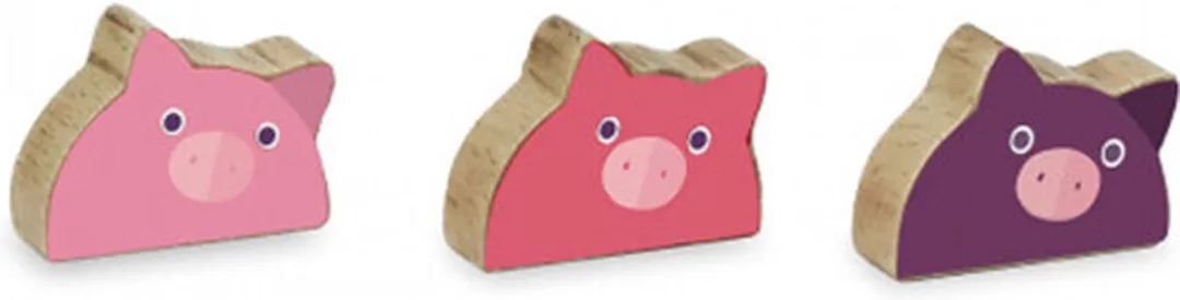 Vilac Wolf en de Drie Biggetjes Bordspel - 29 Stuks - Multicolor - afbeelding 2 van 6