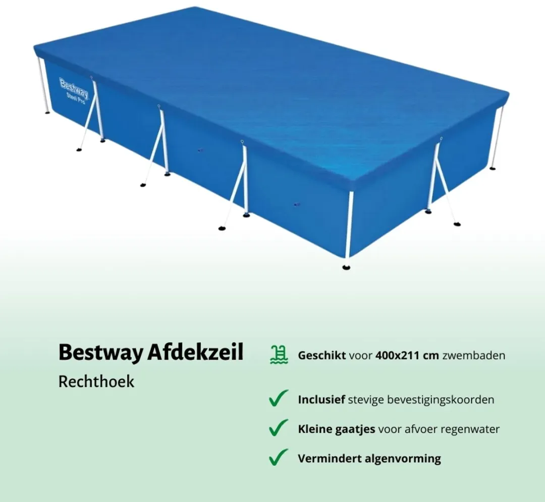 Bestway Zwembad 400x211x81cm - Blauw