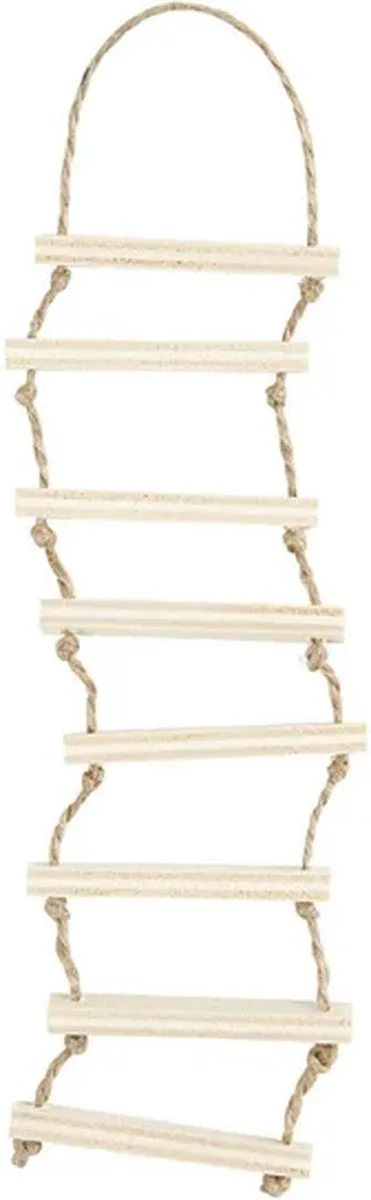 Creativ Company Triplex Zolderluik en Touwladder 9-20cm - 2 Stuks