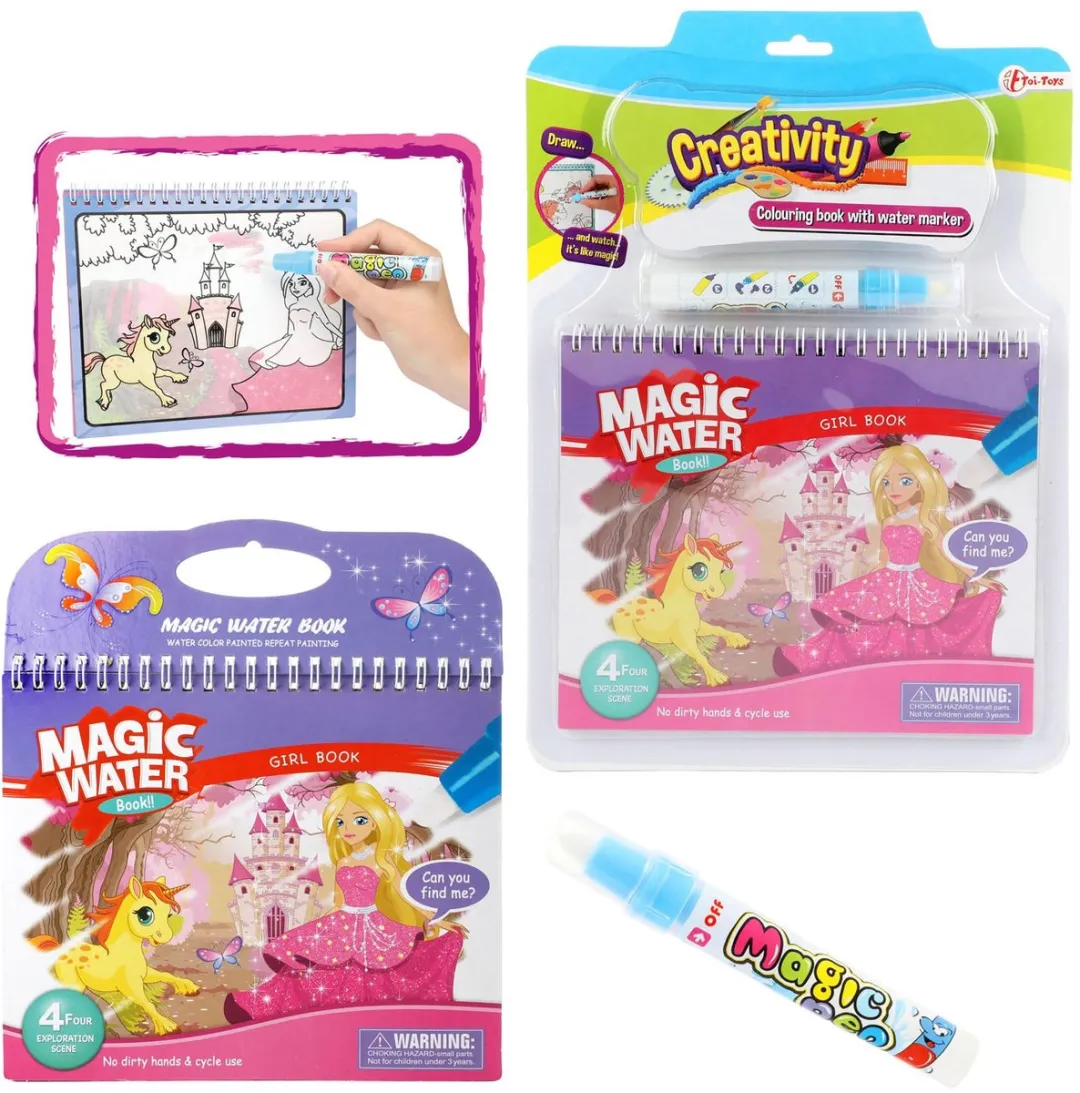 Toi-Toys Kleuren met Water Prinses - Multicolor