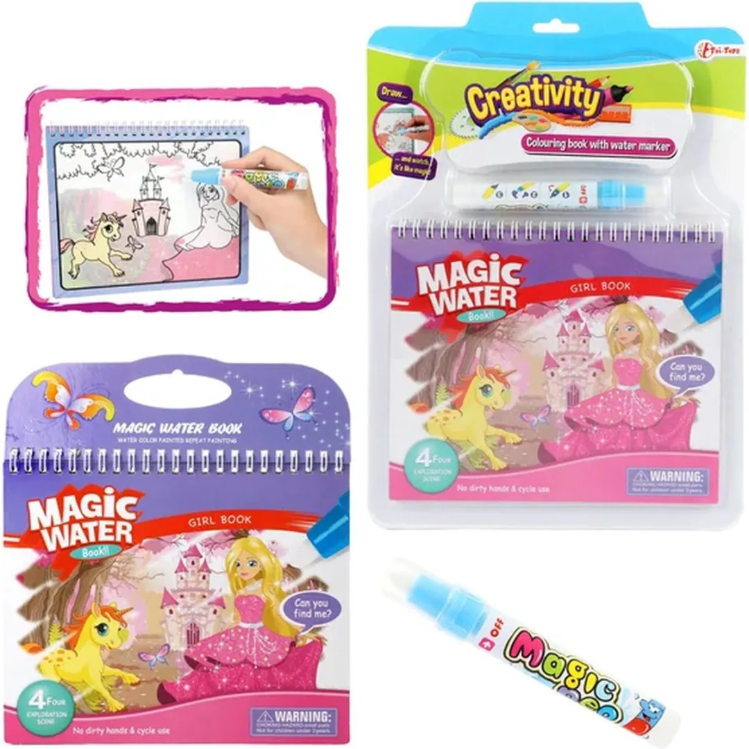 Toi-Toys Kleuren met Water Prinses - Multicolor
