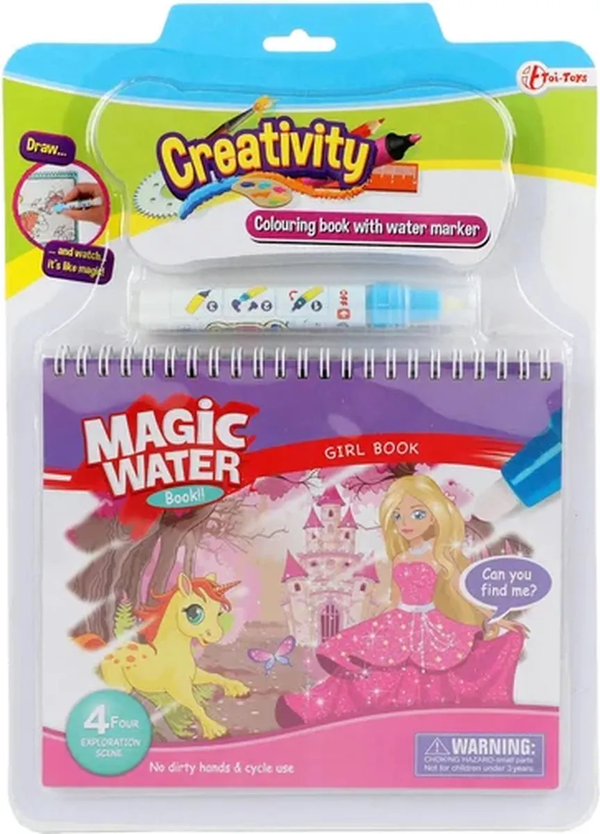 Toi-Toys Kleuren met Water Prinses - Multicolor
