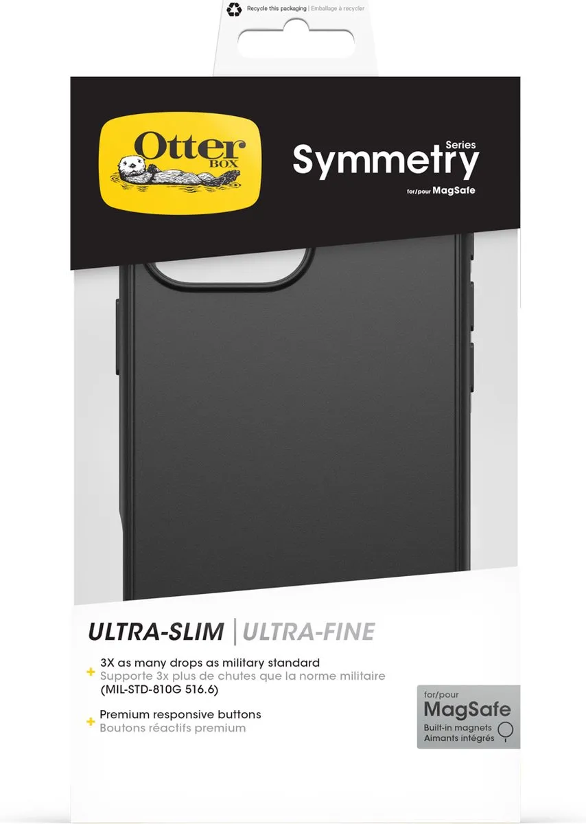 OtterBox Symmetry MagSafe iPhone 16 Pro Max Hoesje - Zwart