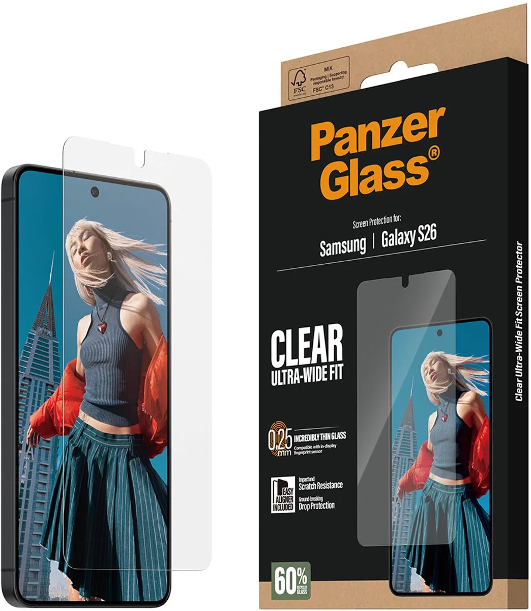 PanzerGlass Ultra-Wide Fit Screenprotector PG34506 - Samsung Galaxy S26 - afbeelding 6 van 6