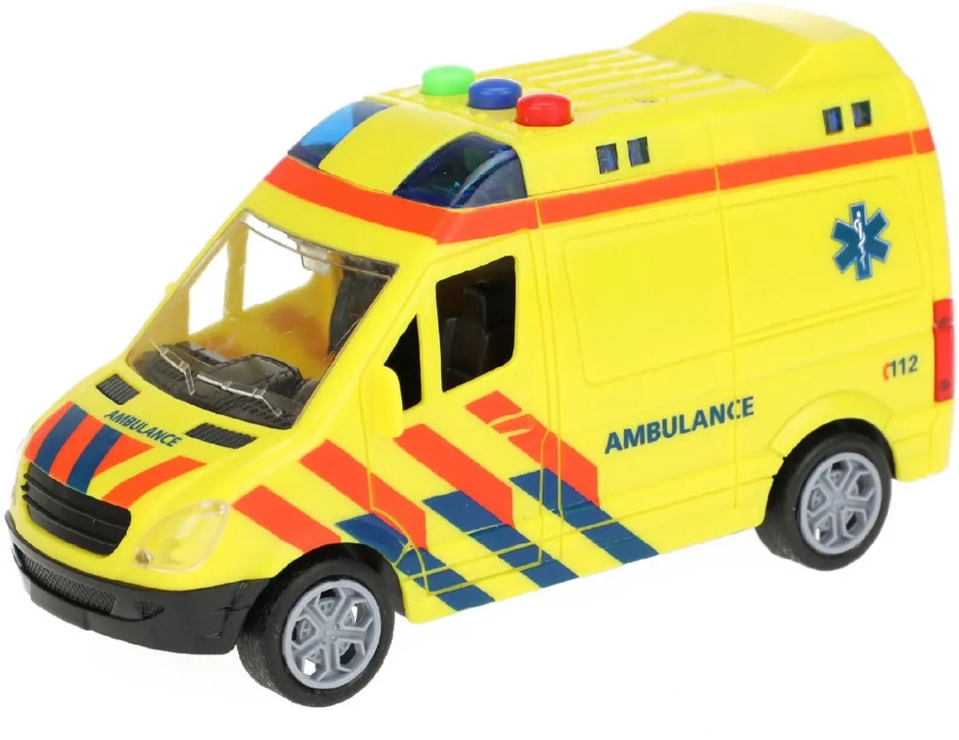 Toi-Toys Ambulance Licht & Geluid 23126A - Geel