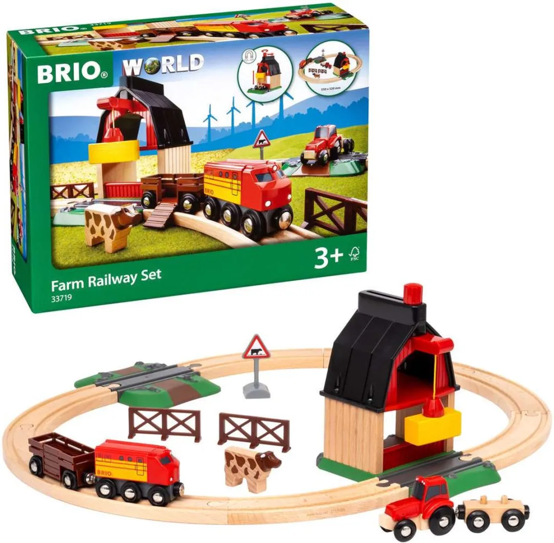 BRIO Treinset met Boerderij 33719 - 20 Stukken - Multicolor