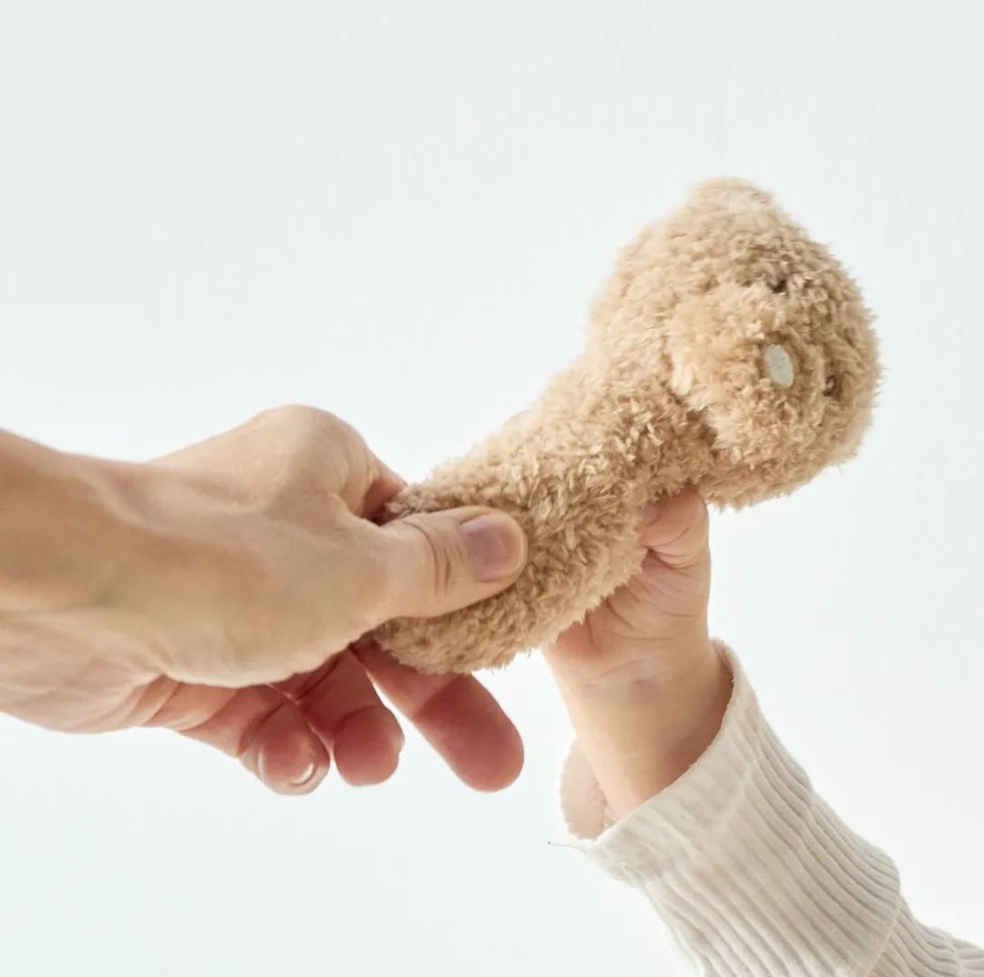 Nattou Teddy Rammelaar Karamel - 14 cm
