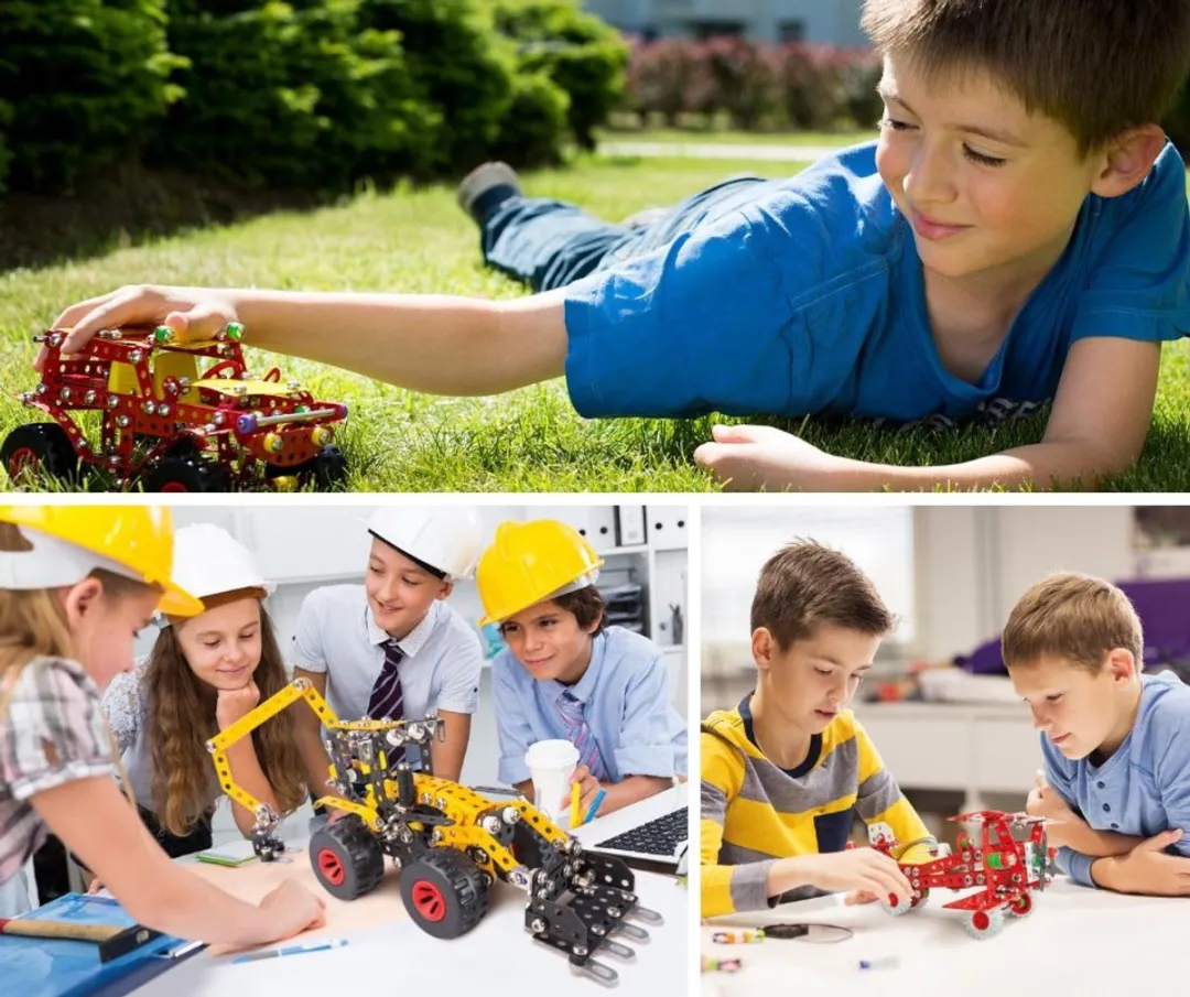 Alexander Toys Constructor Stoomwals - 74 Stuks - Multicolor