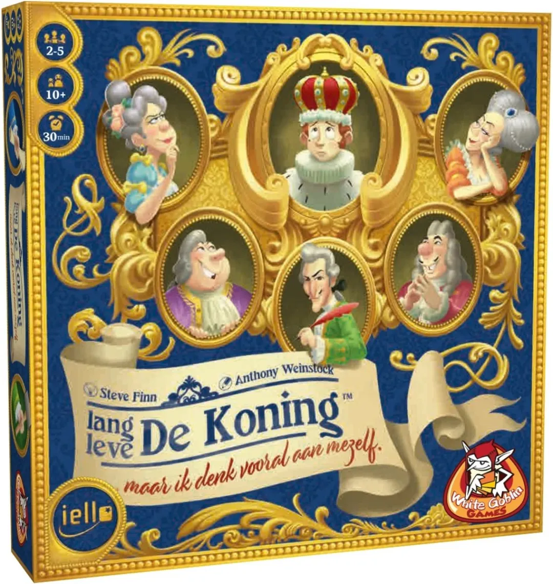 White Goblin Games Lang Leve de Koning Bordspel - 2-5 Spelers
