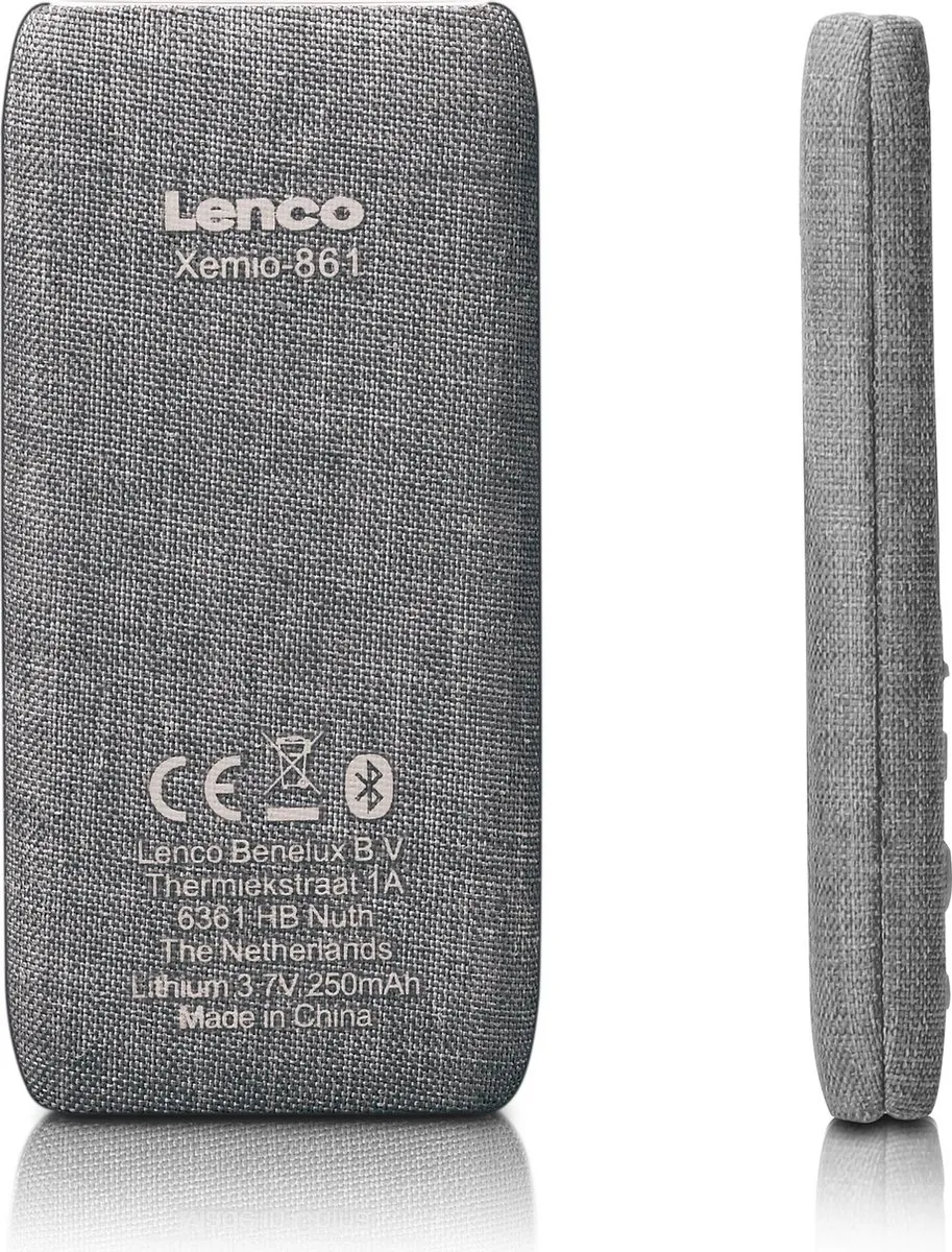 Lenco Xemio-861GY MP3-speler - 8GB - Grijs