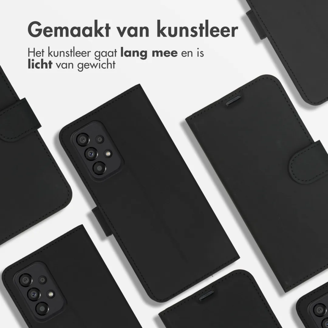Accezz Hoesje Samsung Galaxy A33 Wallet Softcase - 3 Pasjes - Zwart