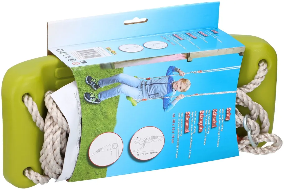 Eddy Toys Schommelzitje 38x16cm Groen