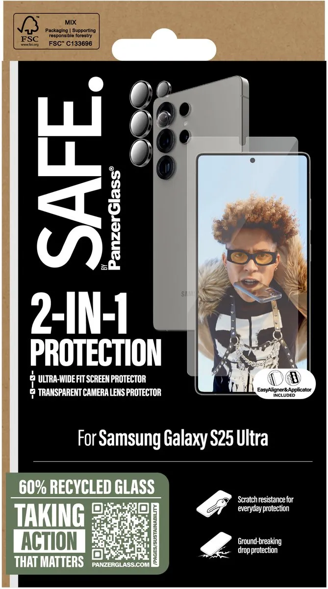PanzerGlass SAFE. S25 Ultra Schermbeschermer - 1 Stuk