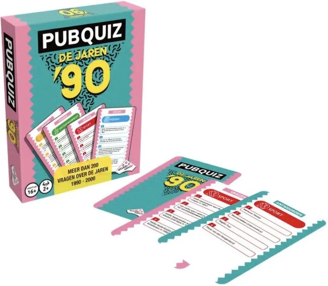 Identity Games Pubquiz De Jaren '90 Kaartspel KV-009-10