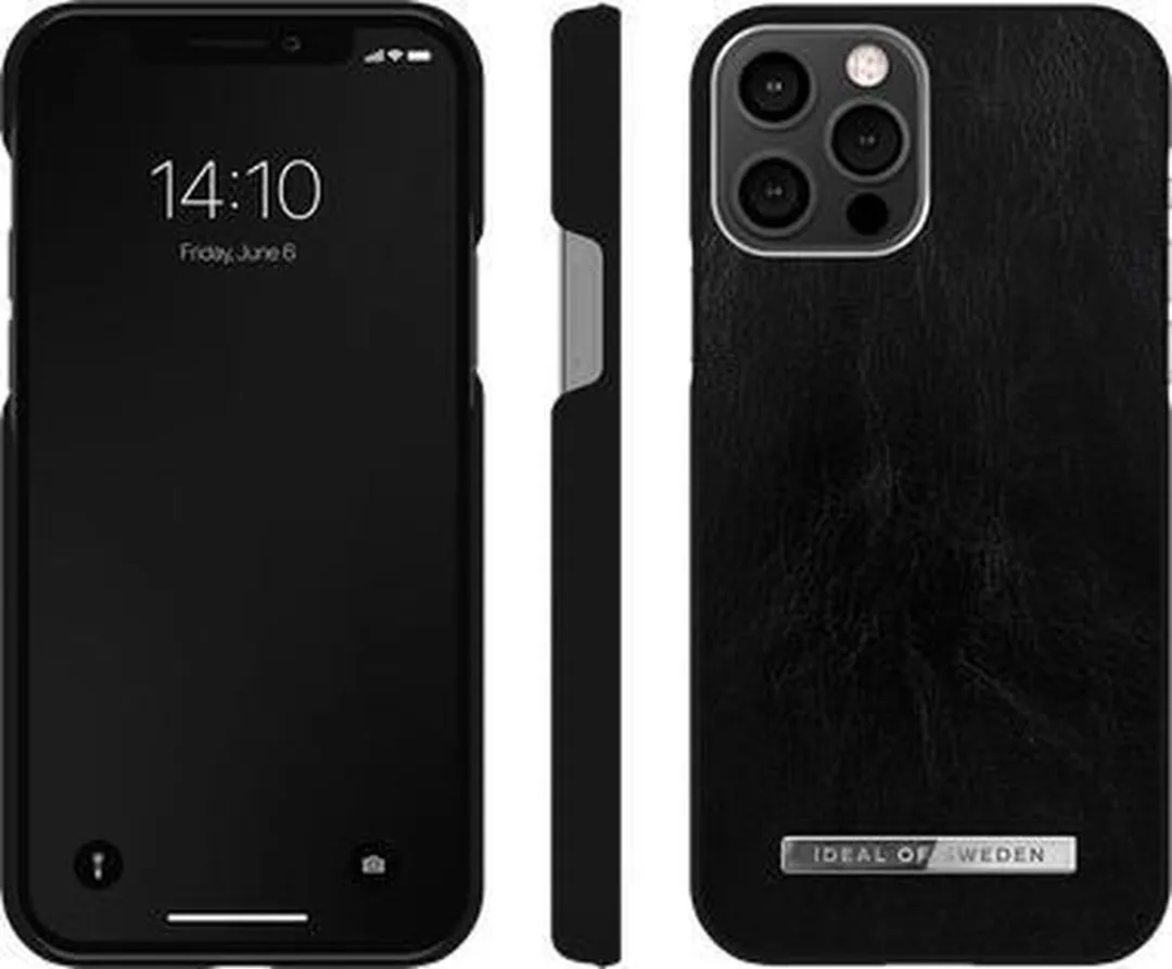 iDeal of Sweden Fashion Case Atelier iPhone 12/12 Pro - Glossy Black/Silver - afbeelding 2 van 3