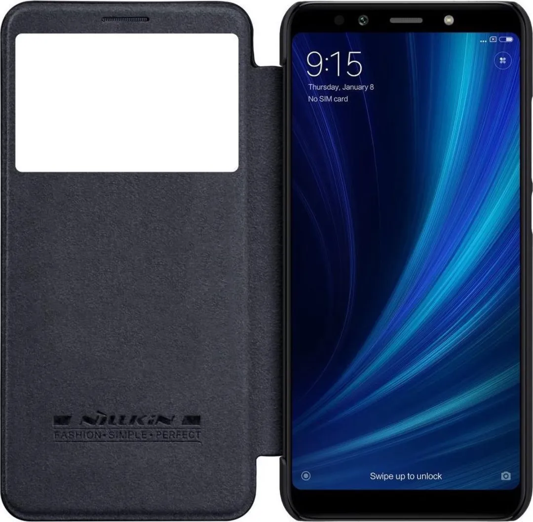 Nillkin Qin Series Hoesje Xiaomi Mi A2 - Zwart - afbeelding 2 van 6