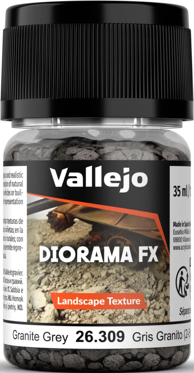 Vallejo Landscape Textures 309 Graniet Grijs 35ml