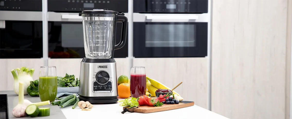 Princess 212094 Blender Solid Pro 1400W - 6 RVS messen - 1,75L Glazen kan - afbeelding 6 van 6
