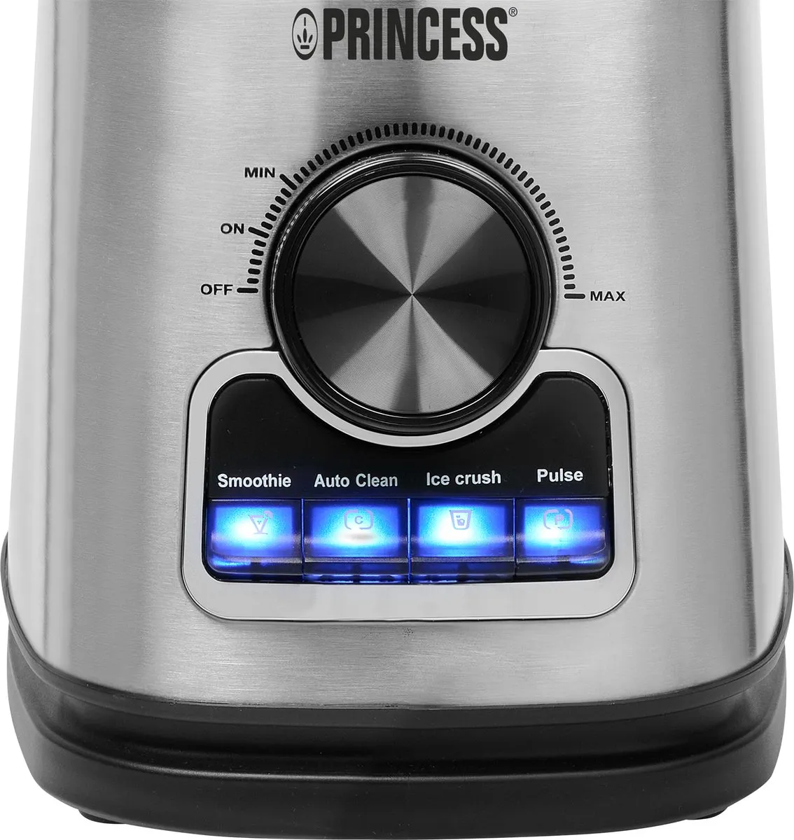 Princess 212094 Blender Solid Pro 1400W - 6 RVS messen - 1,75L Glazen kan