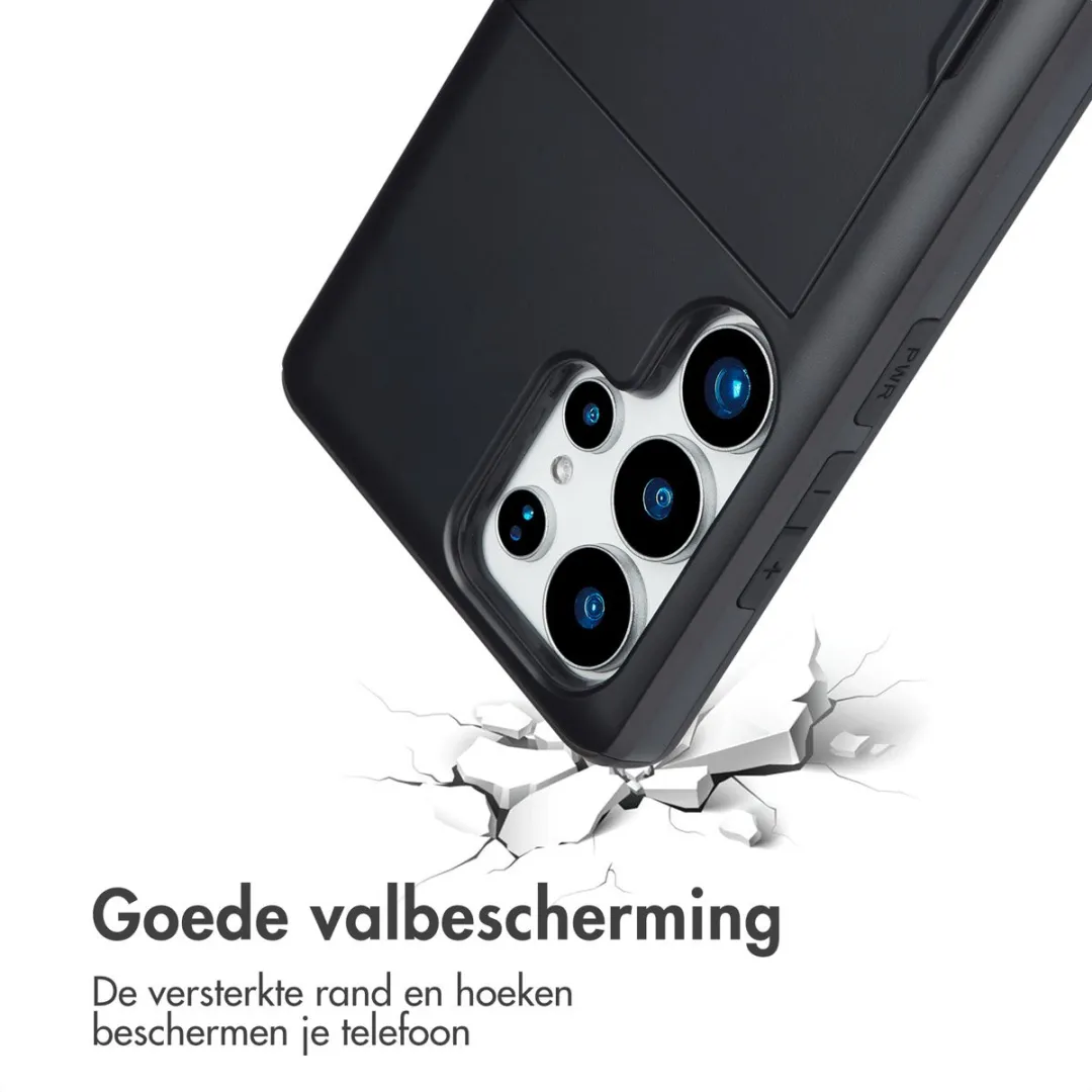 Imoshion Hoesje Samsung Galaxy S25 Ultra - Pasjeshouder 2 Stuks - Zwart