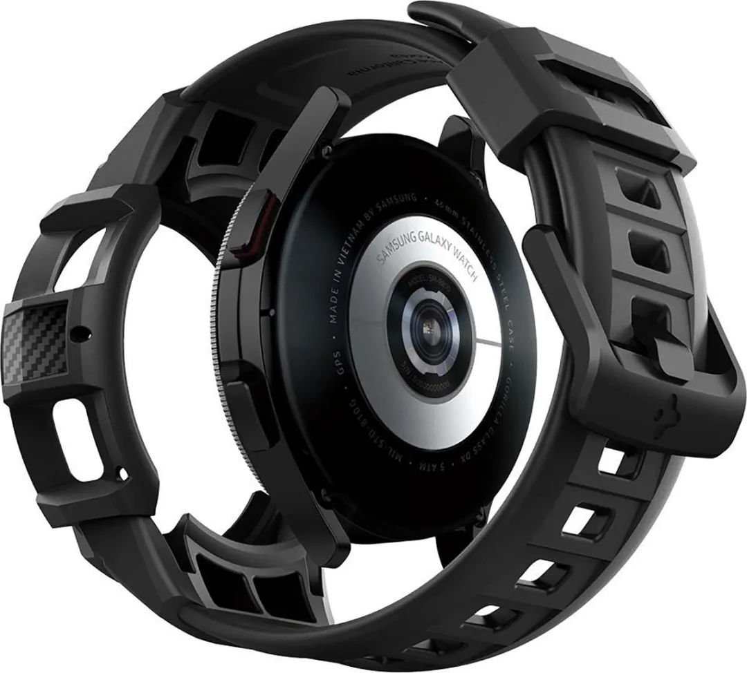 Spigen Rugged Armor Pro ACS03832 - Samsung Galaxy Watch 4 Classic 46mm - Zwart