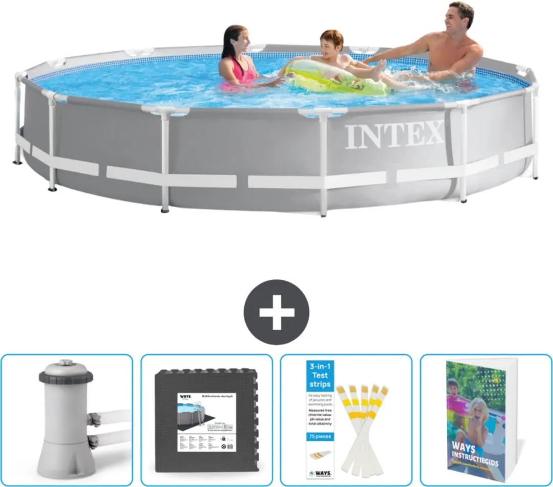 Intex Rond Prism Frame Zwembad 366x76cm