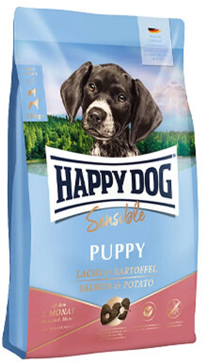Happy Dog Sensible Puppy Zalm & Aardappel 10kg