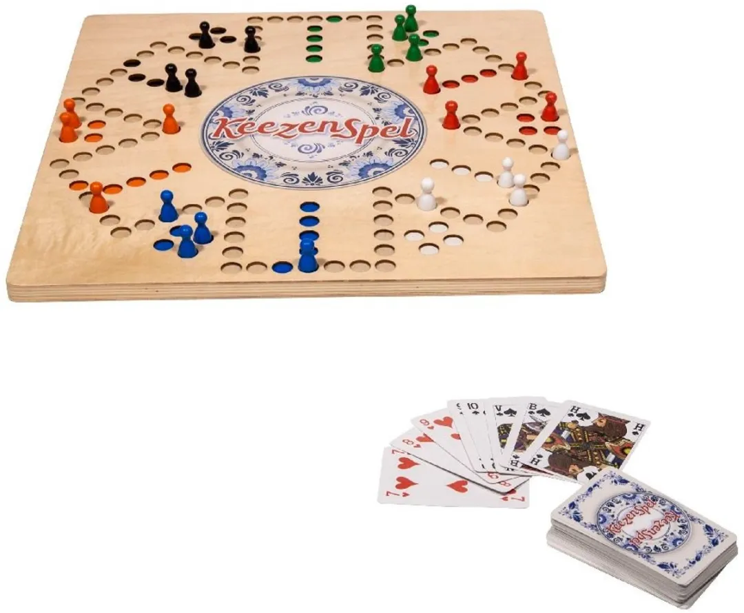 Clown Games Houten Keezenspel Multicolor - 6 Spelers