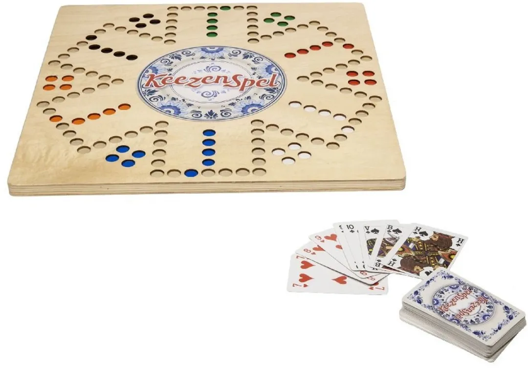 Clown Games Houten Keezenspel Multicolor - 6 Spelers