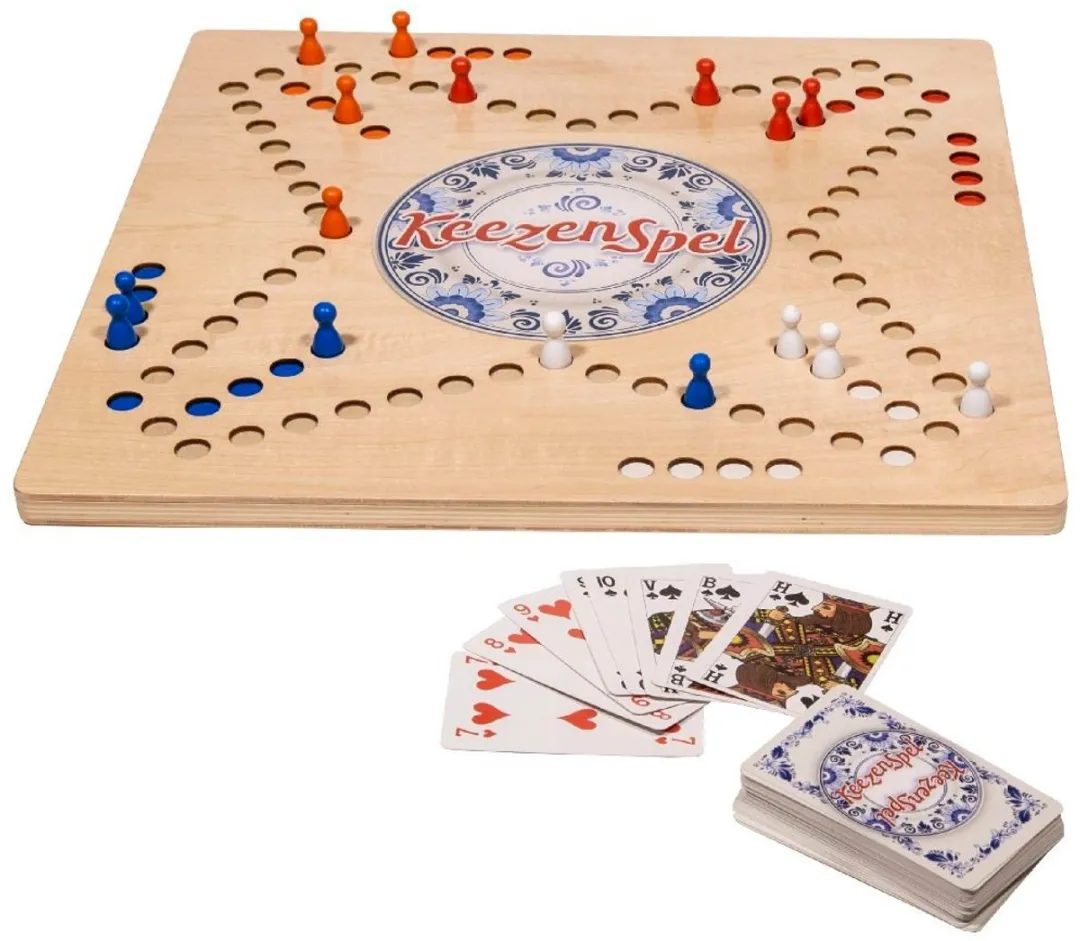 Clown Games Houten Keezenspel Multicolor - 6 Spelers