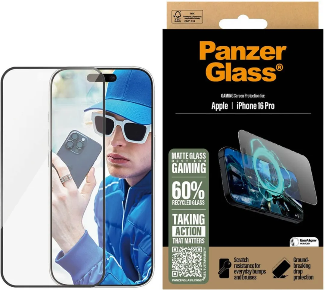 PanzerGlass Gaming Screenprotector iPhone 16 Pro - 6257866