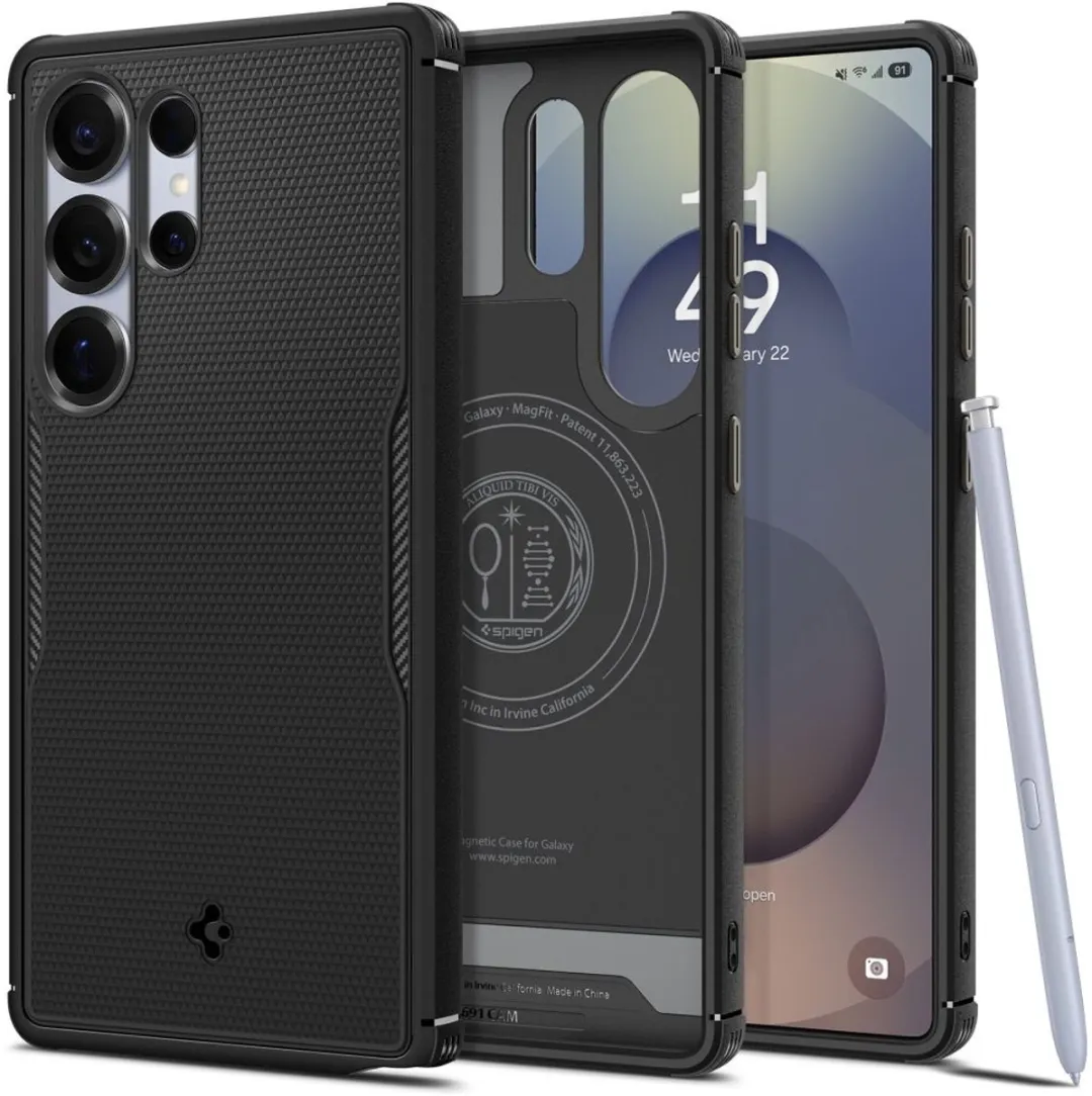 Spigen Core Armor MagFit 8809971237437 Hoesje - Matte Zwart