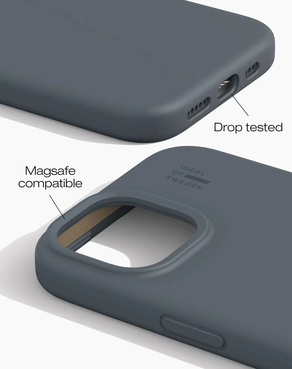 iDeal of Sweden Silicone Case MagSafe iPhone 13/14/15/16E - Midnight Blue