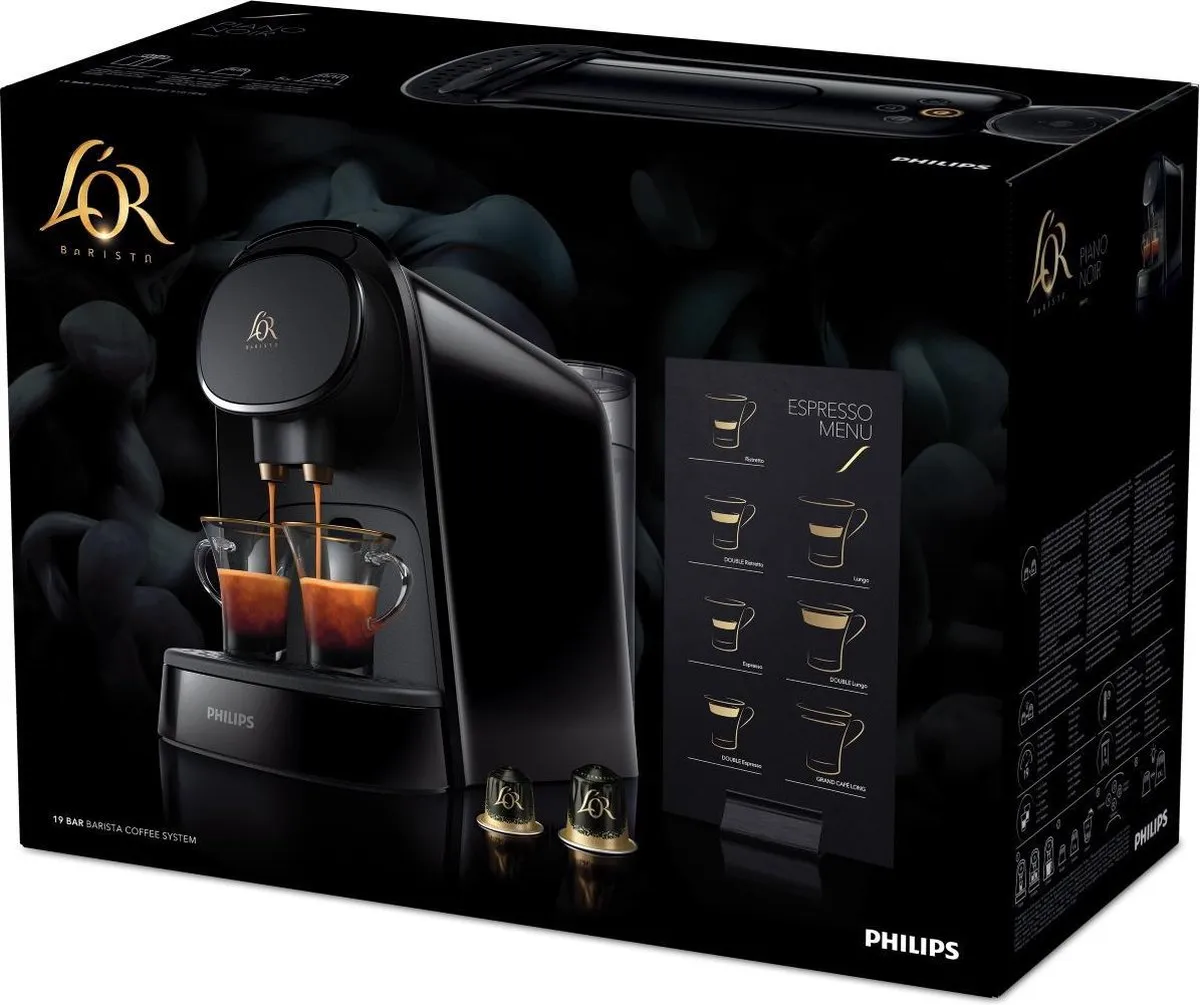 Philips L'Or Barista LM8012/60 - Koffiecupmachine - voor L'Or Espresso & Barista Koffiecups - Zwart