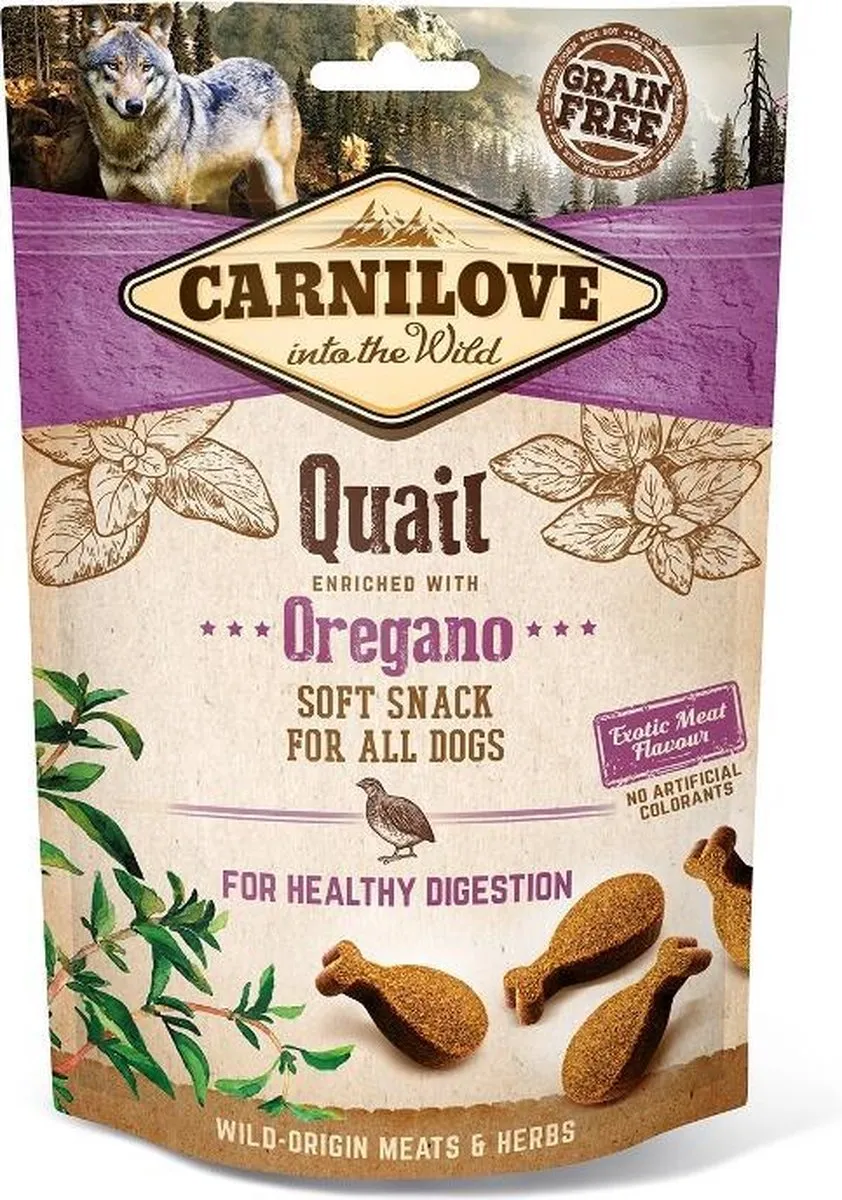 Carnilove Soft Snack Kwartel met Oregano