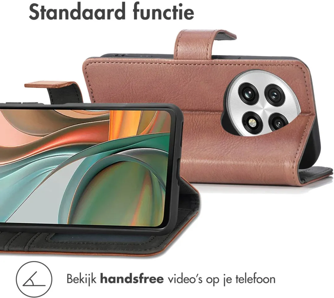 Imoshion Hoesje OnePlus 13 - 3 Pasjes - Bruin