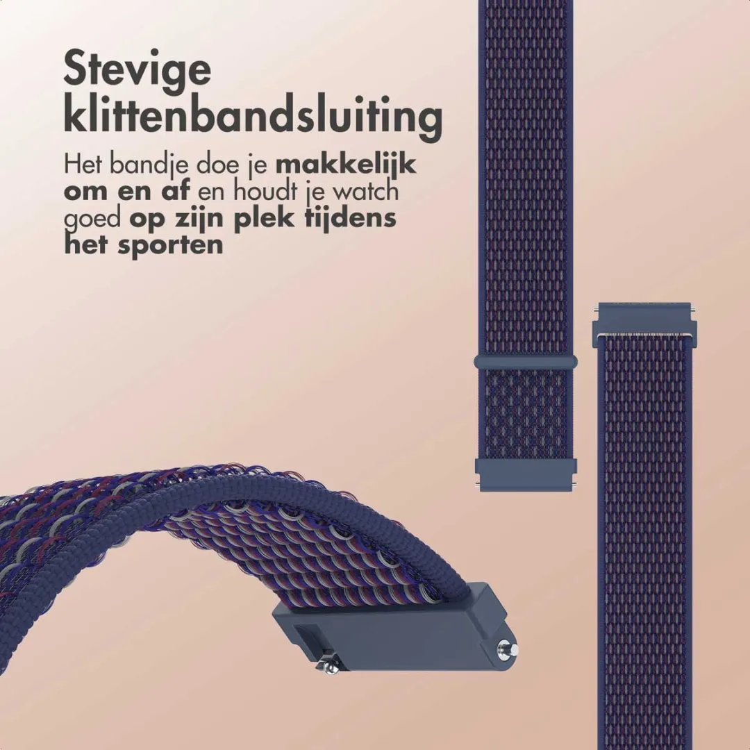 Imoshion Nylon Smartwatchband 20mm - Indigo - afbeelding 5 van 6