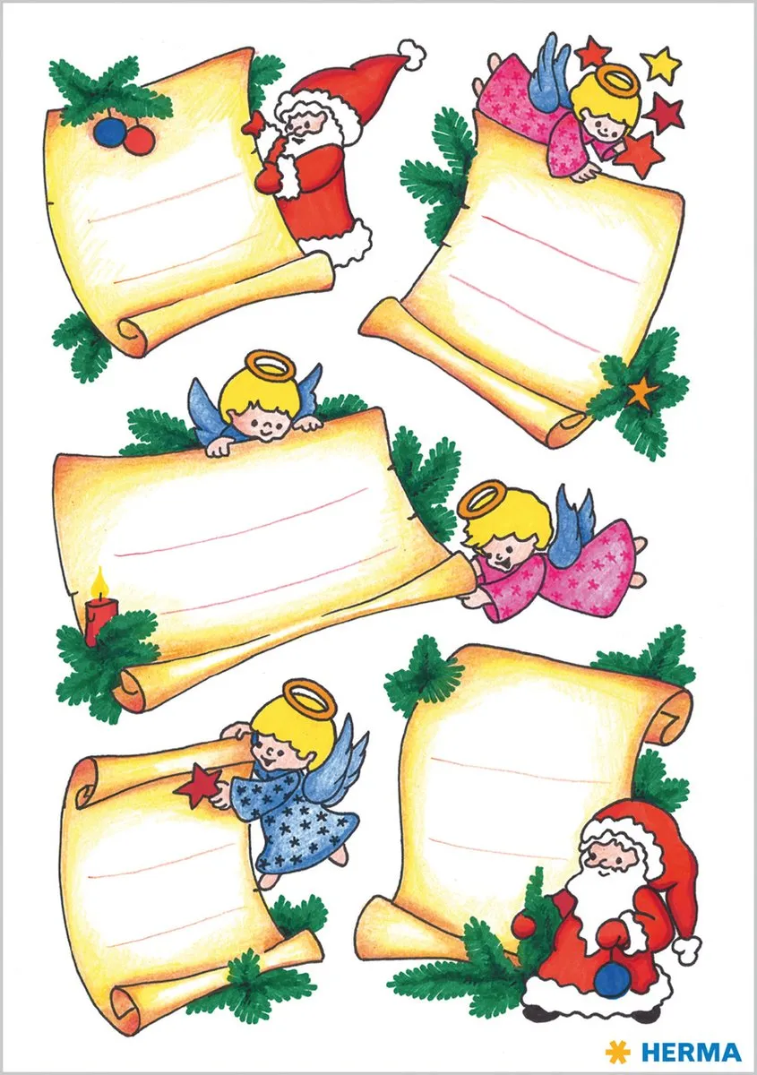 Herma 3959 Kerststickers Glittery Décor - 10 Stuks
