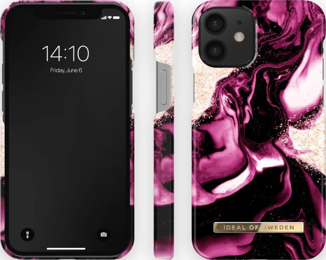 iDeal of Sweden iPhone 12 Mini Hoesje Golden Ruby Marble IDFCAW21-I2054-319 - afbeelding 3 van 4