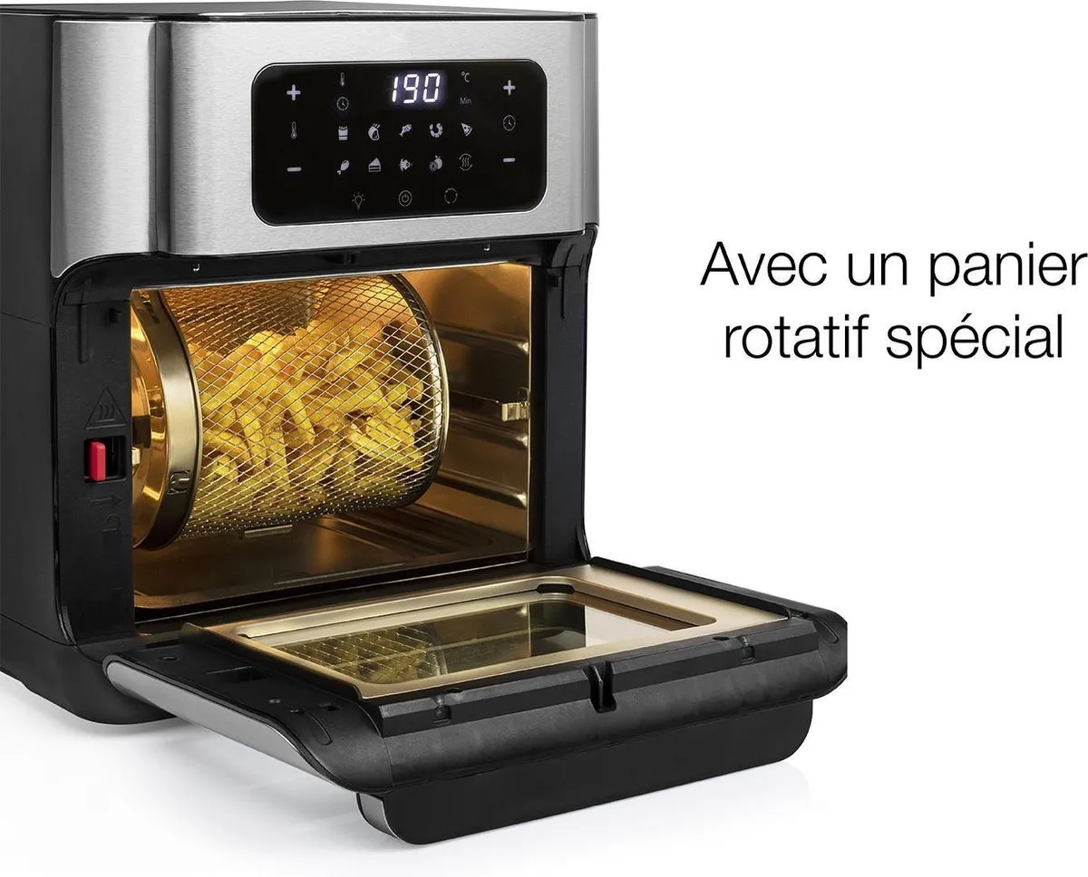 Princess Airfryer Oven 182065 - 1500W 10L - 3 Bakplaten - Zilver - afbeelding 6 van 6
