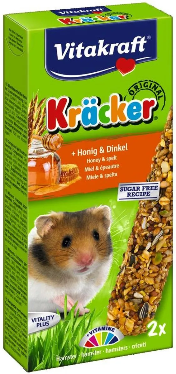 Vitakraft Hamsterkracker Honing - 2 Stuks