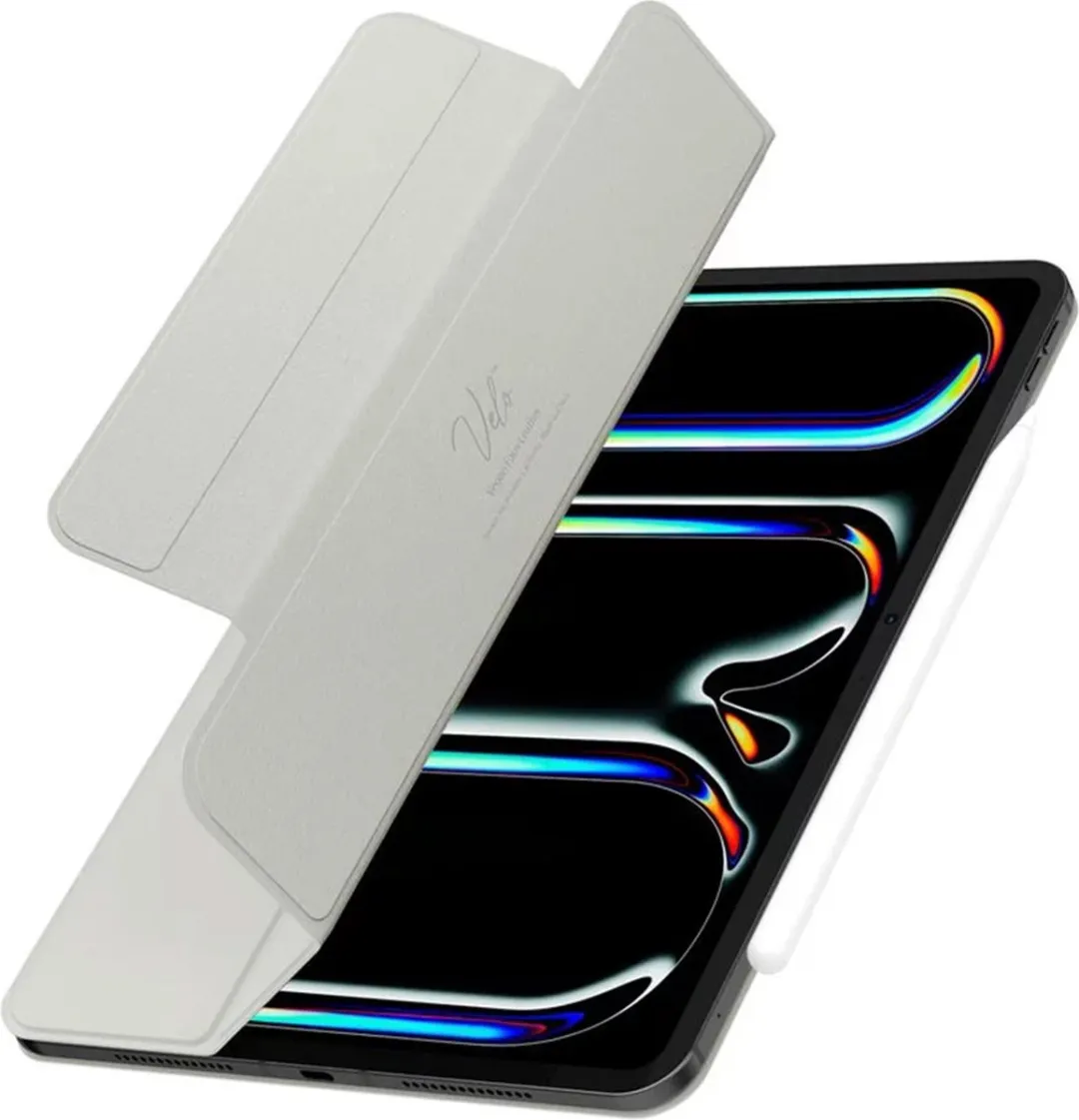 Spigen Air Skin Folio OneTap ACS06511 - iPad Pro 13 Grijs