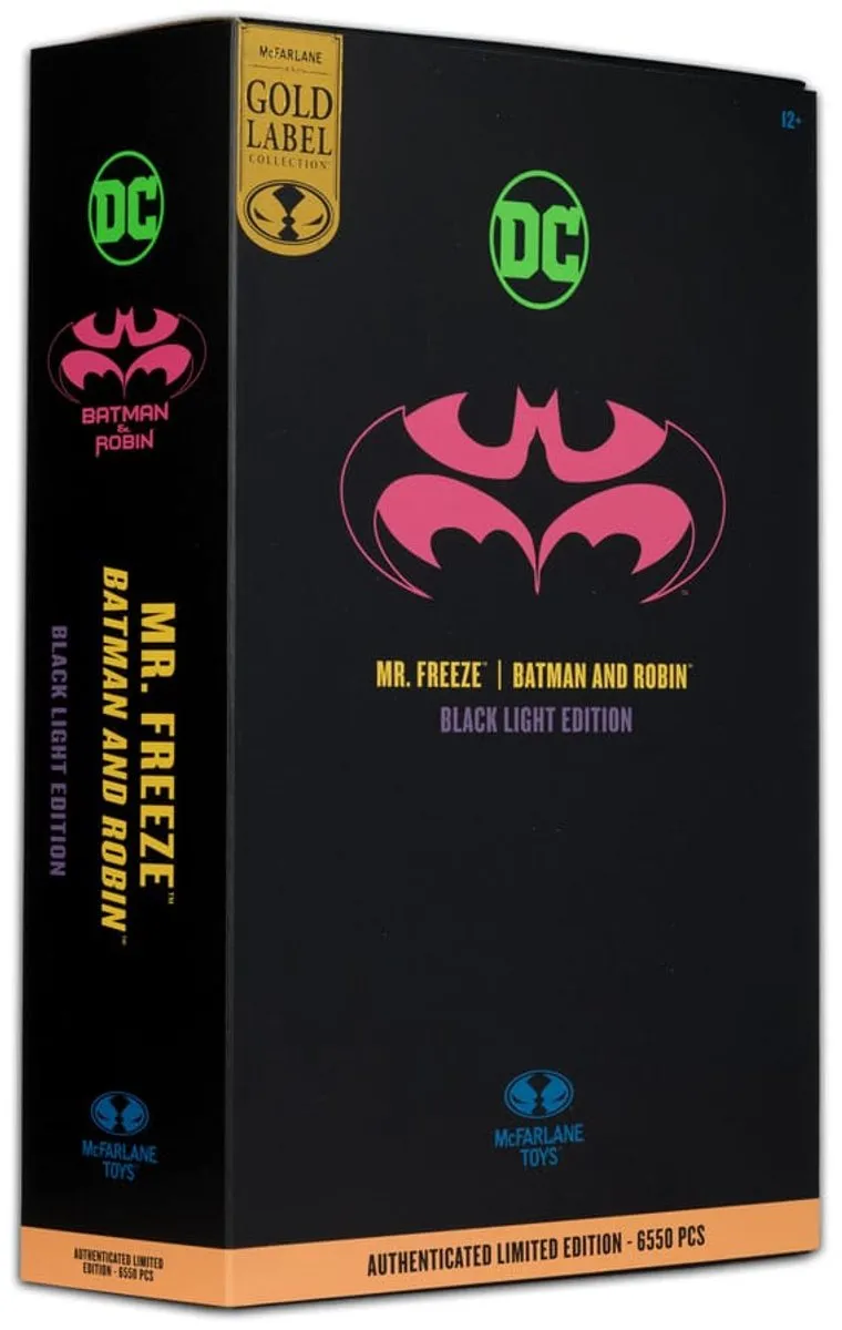 McFarlane Toys Batman & Robin DC Multiverse Mr. Freeze - MCF17653 - 18cm Action Figure - Black Light Edition