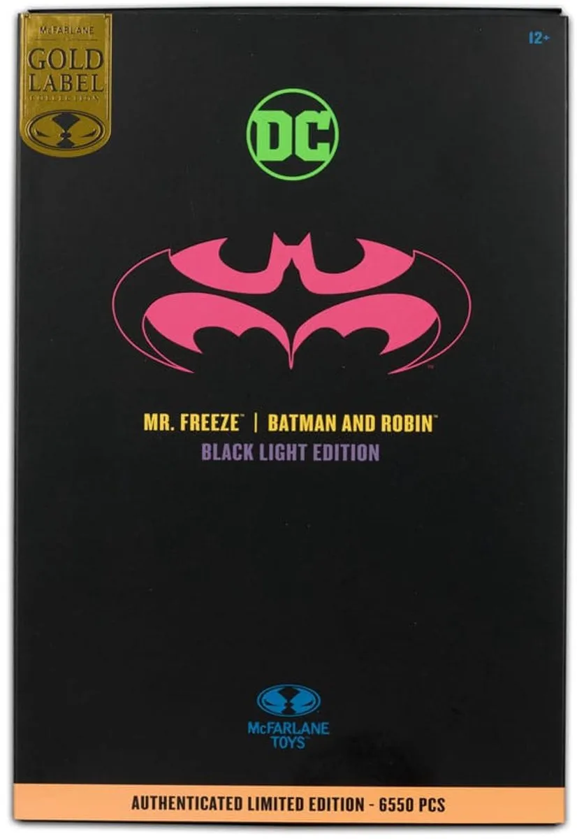 McFarlane Toys Batman & Robin DC Multiverse Mr. Freeze - MCF17653 - 18cm Action Figure - Black Light Edition - afbeelding 6 van 6