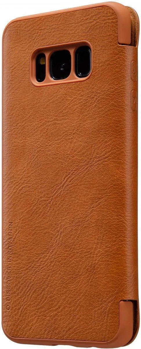 Nillkin Qin Series Hoesje Samsung Galaxy S8+ - Bruin - afbeelding 6 van 6
