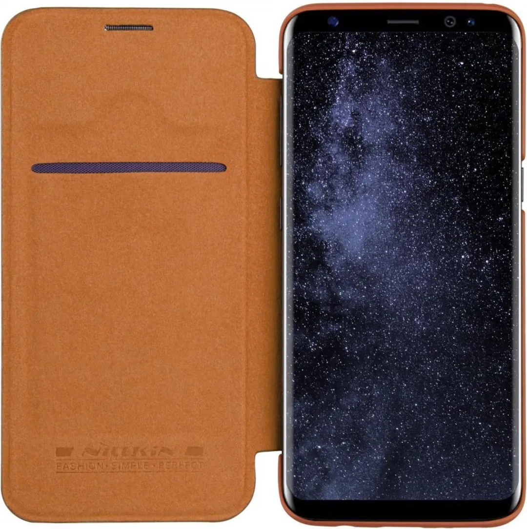 Nillkin Qin Series Hoesje Samsung Galaxy S8+ - Bruin - afbeelding 2 van 6