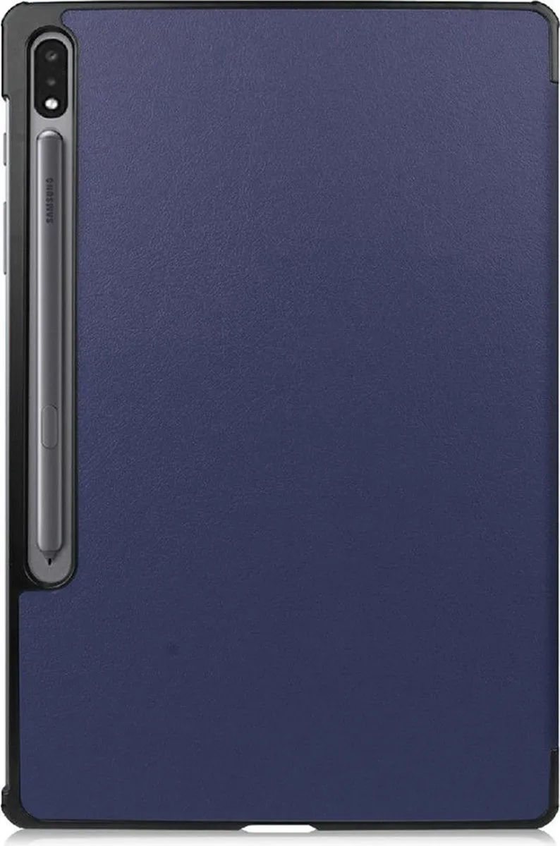 Just in Case Samsung Galaxy Tab S9 Bookcase Hoesje - Effen Blauw Kunstleer