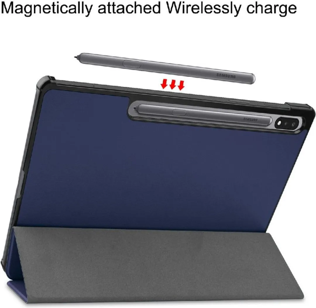 Just in Case Samsung Galaxy Tab S9 Bookcase Hoesje - Effen Blauw Kunstleer